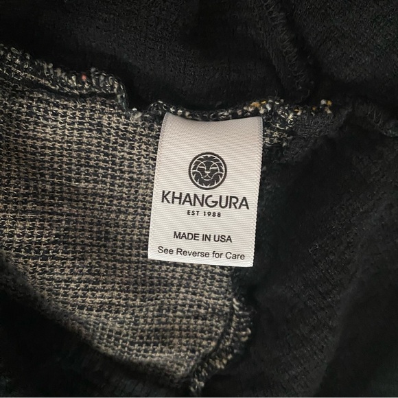 Khangura Lagenlook Linen Rayon Hippie Tunic Dress 3/4 Sleeves‎ Size Medium - Picture 7 of 7